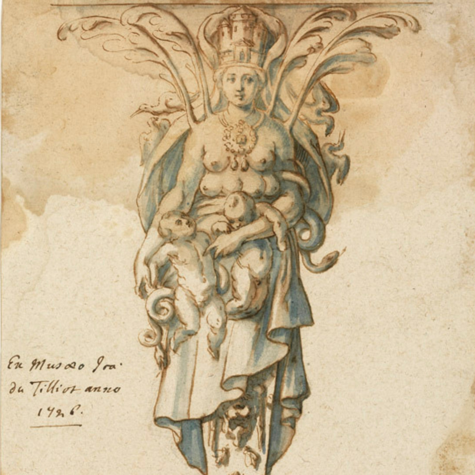 Hugues Sambin, La déesse Opis, Cybèle ou Vesta, France,1595. © © Lyon, musée des Tissus – Pierre Verrier