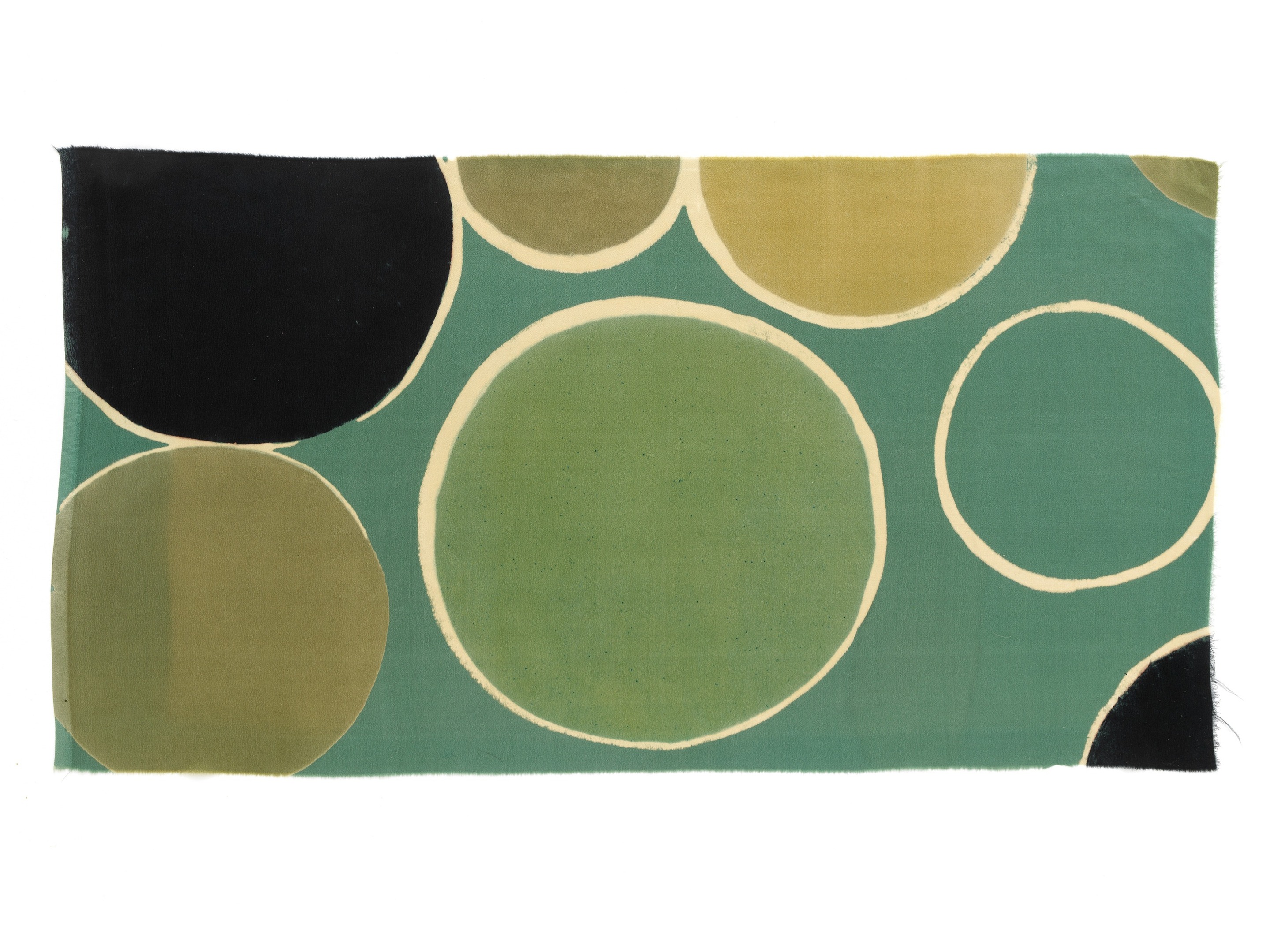 Sonia Delaunay, Ferret Frères Cie, tissu simultané n°193, 1927. MT 36987.1. Don de Delaunay Sonia, 1974. © © Lyon, musée des Tissus et des Arts décoratifs — Sylvain Pretto