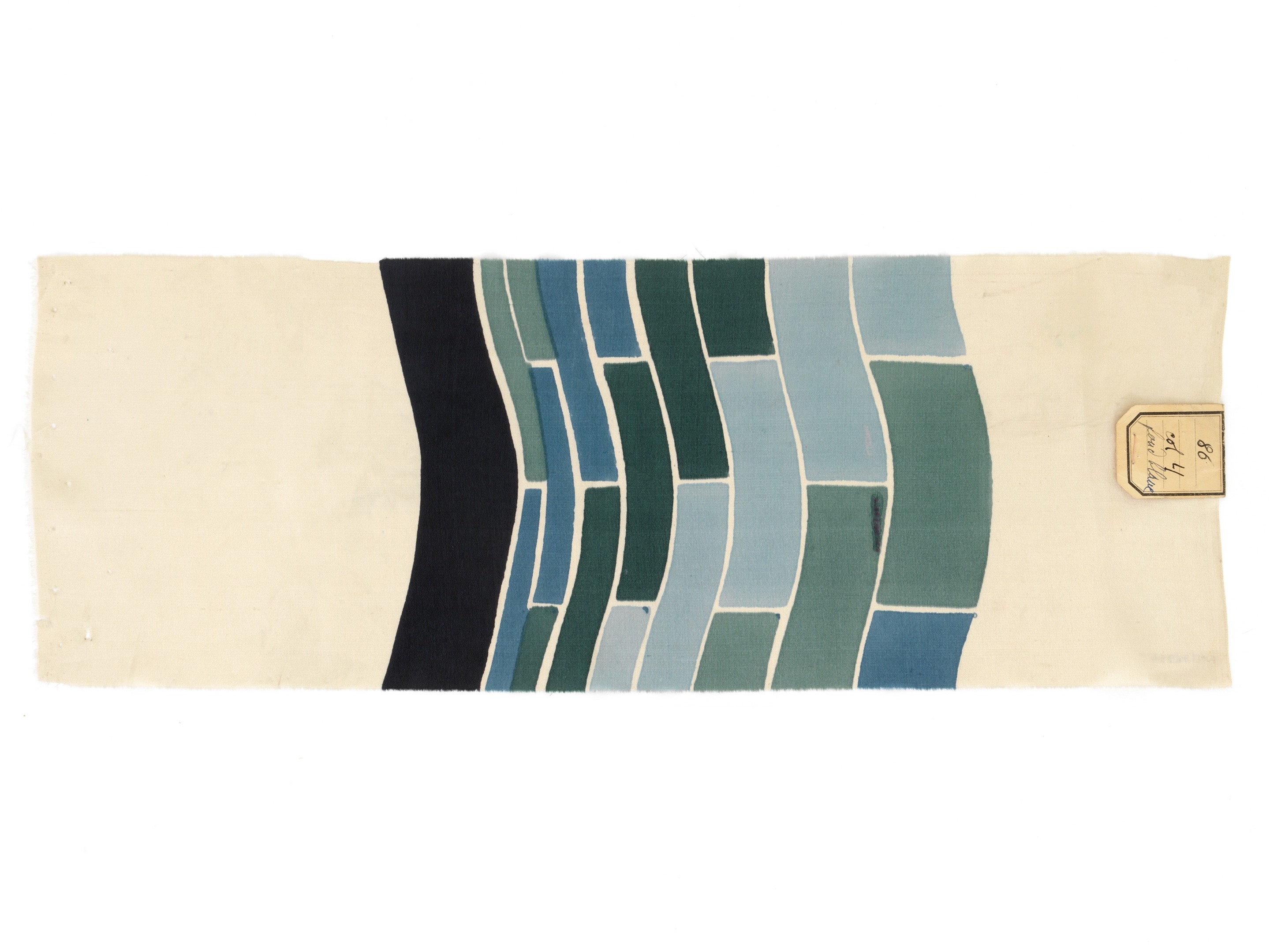 Sonia Delaunay, Ferret Frères Cie, tissu simultané n°86, 1925. MT 36954.1. Don de Delaunay Sonia, 1974. © © Lyon, musée des Tissus et des Arts décoratifs — Sylvain Pretto
