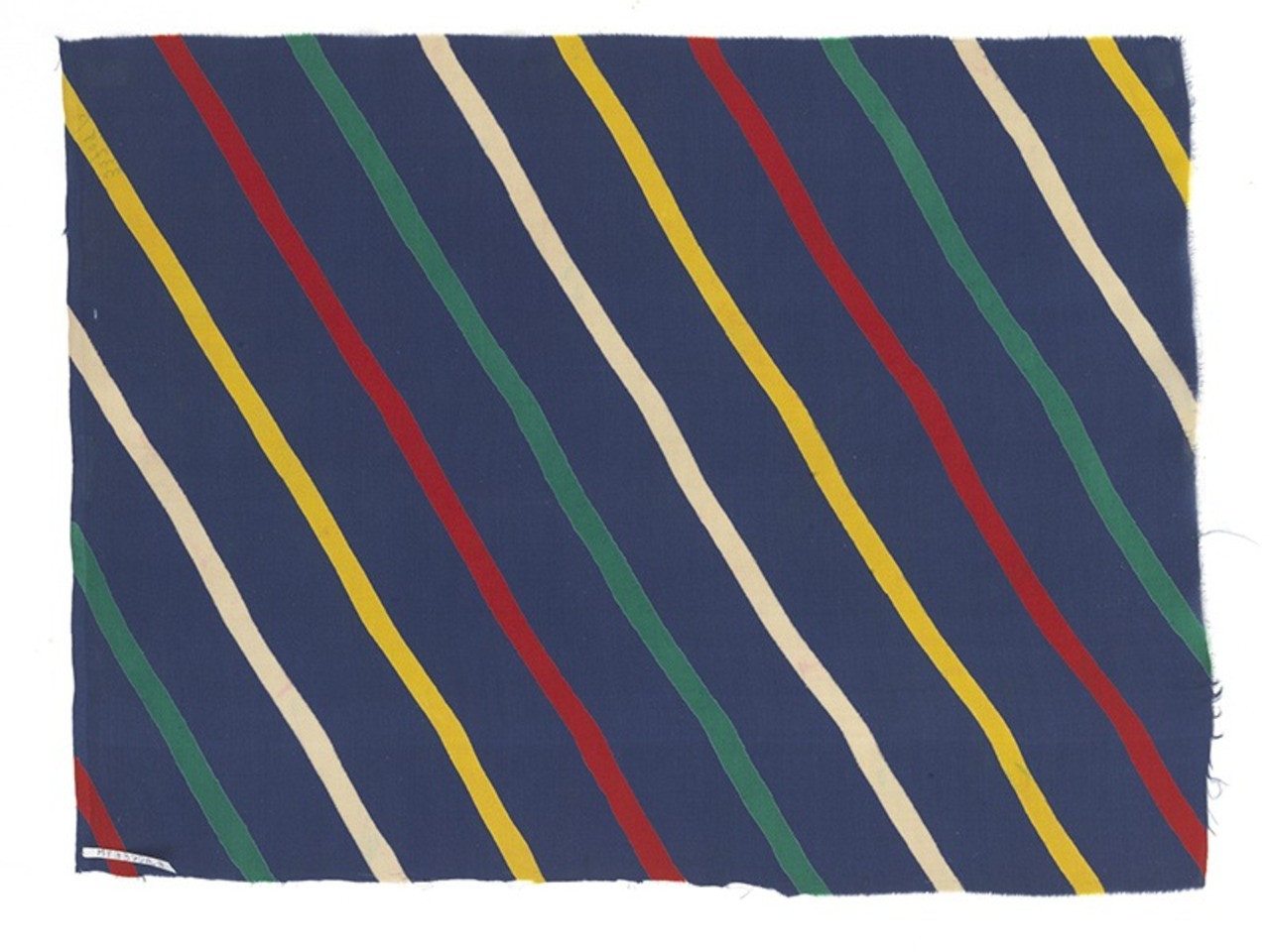 Sonia Delaunay, Tissu simultané n° 889.a, coloris 4, Paris, 1929.  MT 33708.3. Don de Sonia Delaunay, 1965. © © Lyon, musée des Tissus et des Arts décoratifs — Sylvain Pretto