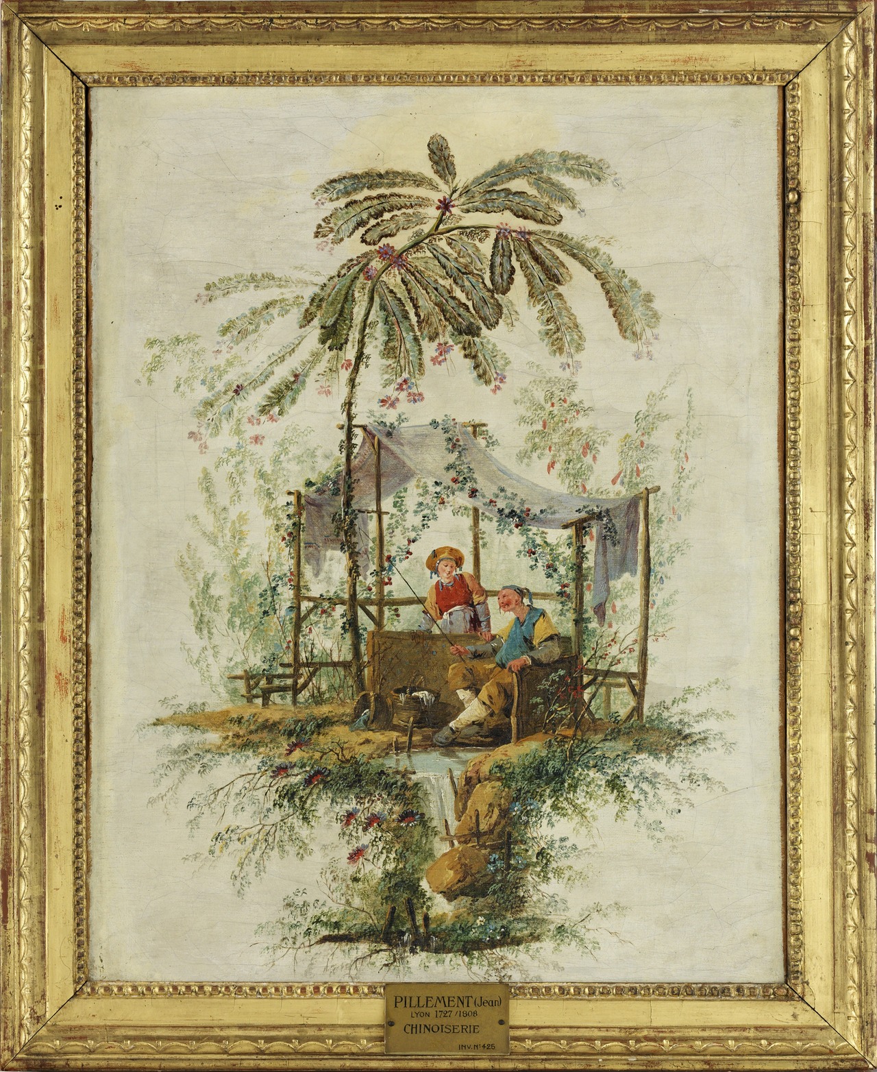 Jean-Baptiste Pillement, Chinoiserie, France, Entre 1770 et 1775 MT 10105. Acquis de Masson, 1864. © © Lyon, musée des Tissus et des Arts décoratifs — Sylvain Pretto