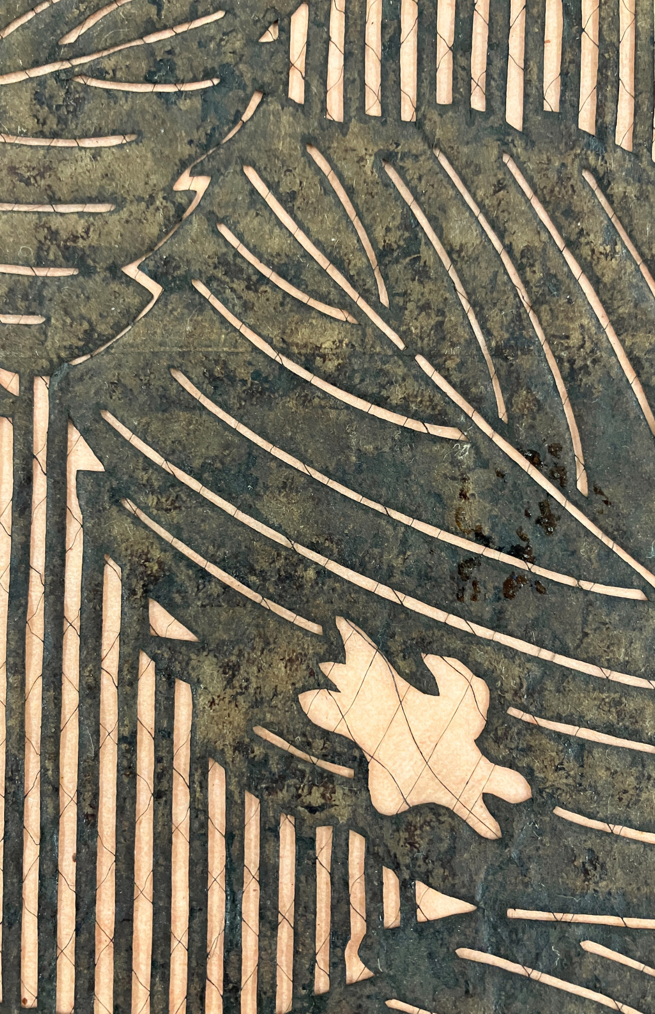 Détail - Katagami, Japon, entre 1840 et 1868. MT 2024.10.6. Don de Blanche et Bertrand Bellon, 2024. © © Lyon, musée des Tissus et Arts décoratifs – D. R. 