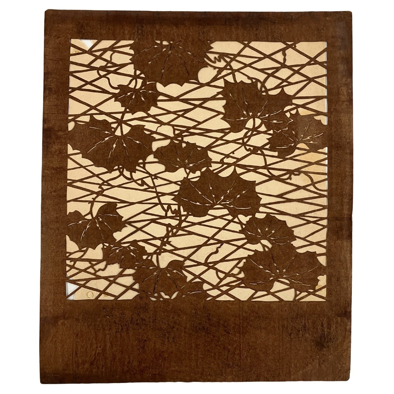 Katagami, Japon, entre 1840 et 1868 MT 2024.10.9. Don manuel Bertrand et Blanche Bellon © © Lyon, musée des Tissus et des Arts décoratifs — D.R.