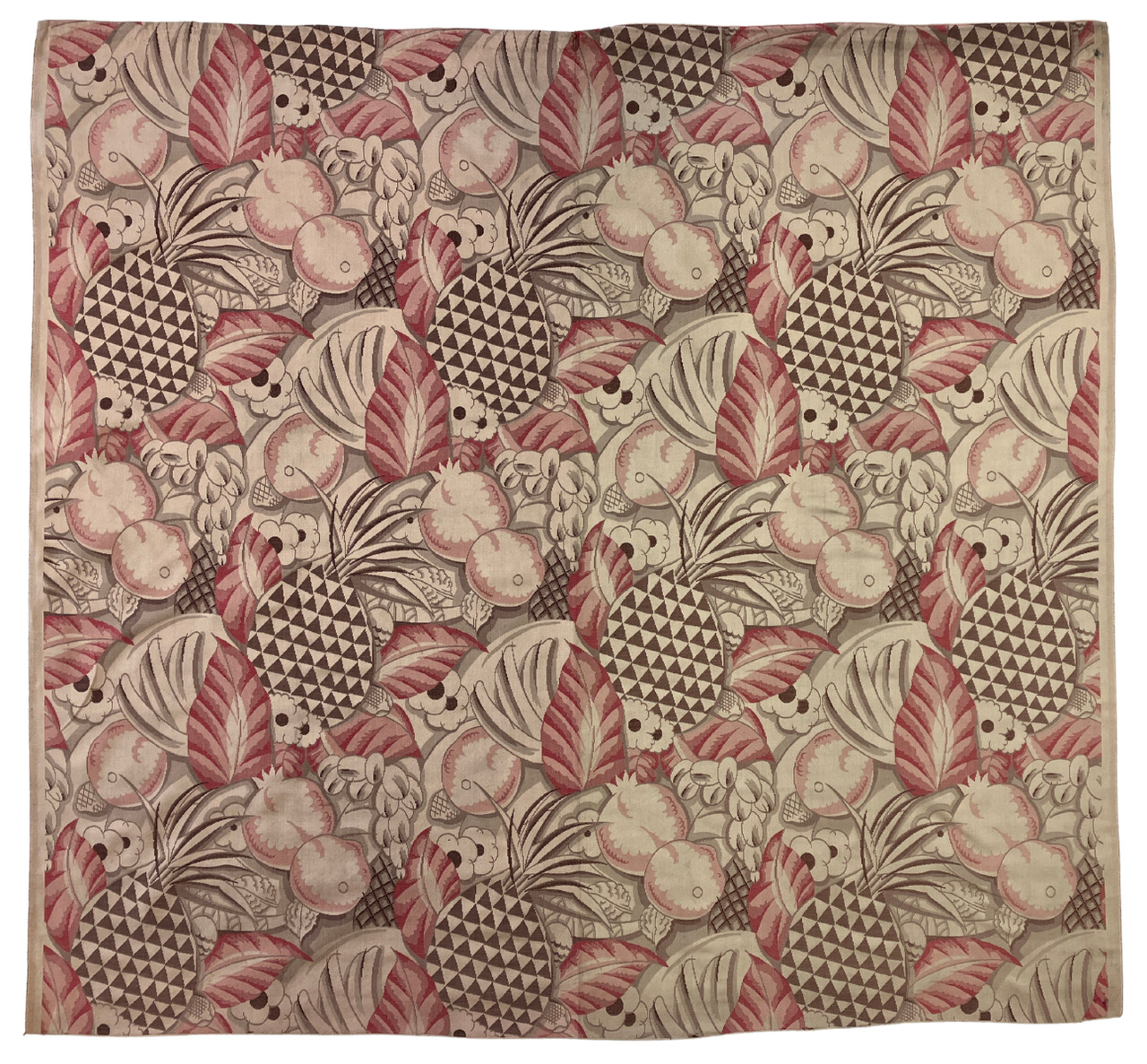 Raoul Dufy (dessinateur), Maison Bianchini Férier (fabricant), Les ananas, Lyon, 1922 DET 60. Dépôt de l’École Municipale de Tissage de Lyon, 1986 © © Lyon, musée des Tissus et des Arts décoratifs — D.R.